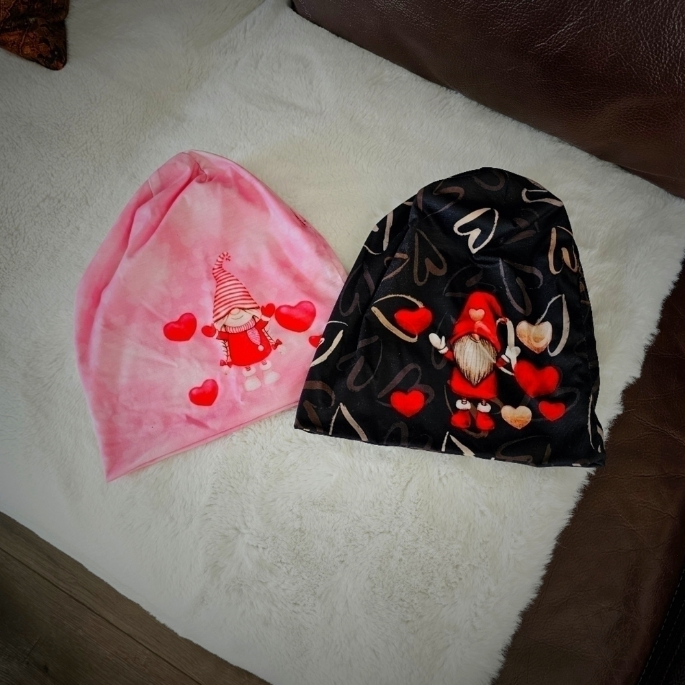 Valentine chemo/ beanie hats